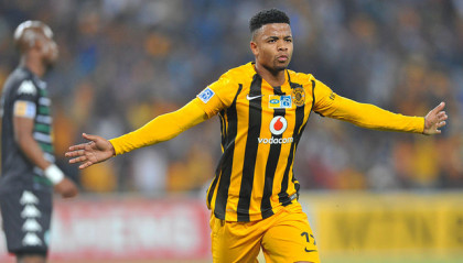 George Lebese of Kaizer Chiefs celebrates his goal during the 2015 MTN8 semifinal, second leg football match between Kaizer Chiefs and Bloemfontein Celtic at Soccer City in Johannesburg, South Africa on August 29, 2015 ©Samuel Shivambu/BackpagePix