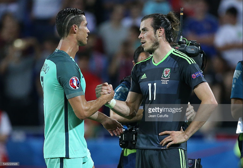 ronaldo and bale at euro semi finals