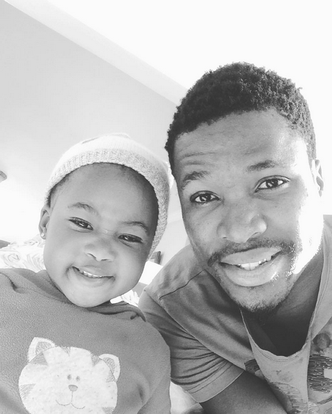 Checkout 5 Cute Photos Of Tshepo Liphoko And His Daughter