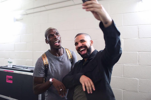 Pogba Takes A Selfie With Drake