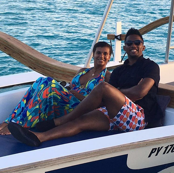 etoo and his wife
