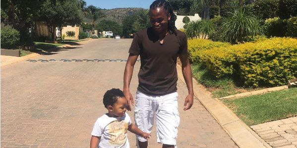 Watch! Shabba Teaching His Son How To Play Soccer