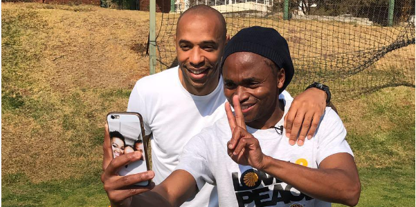 Check Out Thierry Henry's Message To Shabba After Soweto Derby