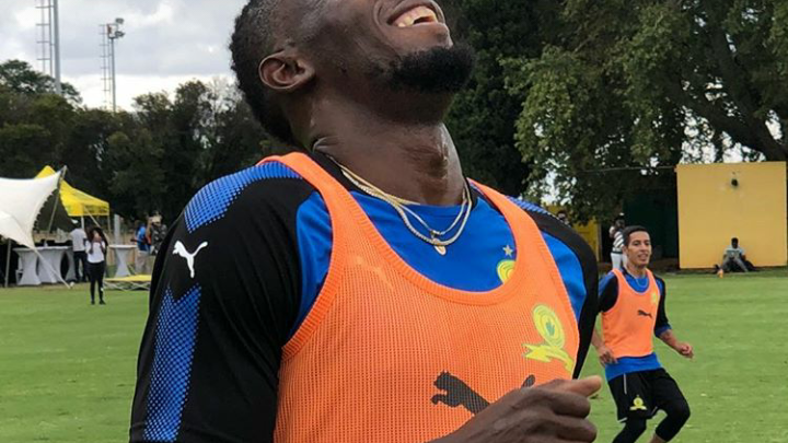 Pics! Usain Bolt Trains With Masandawana