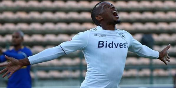 Wits' Majoro Celebrates His 2 Goals Against Former Club CTC FC