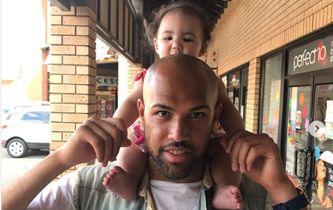 Adorable Moments Of Sundowns' Keeper Reyaad Pieterse And His Daughter