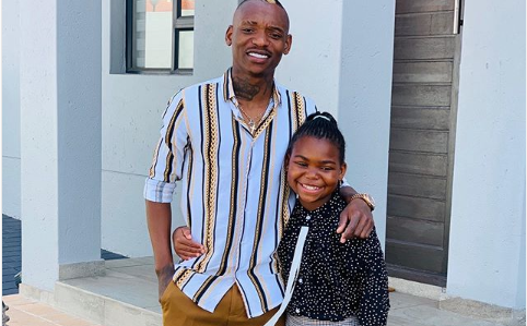 LOL! Watch Karma Billiat Shows No Mercy Playing Soccer With His Daughter