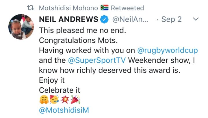 Motshidisi Mohono Celebrates Momentum Gsport Awards Triumph