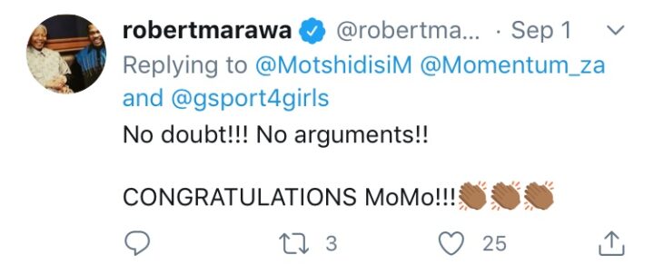 Motshidisi Mohono Celebrates Momentum Gsport Awards Triumph