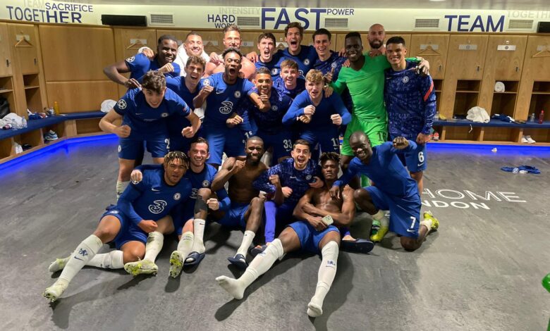 Chelsea Players Celebrate Reaching Champions League Final!