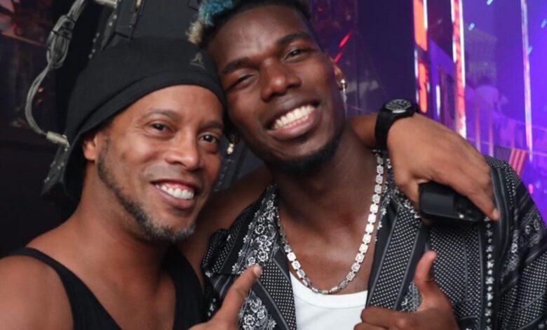 Paul Pogba and Ronaldinho Party Together In Miami Night Club!