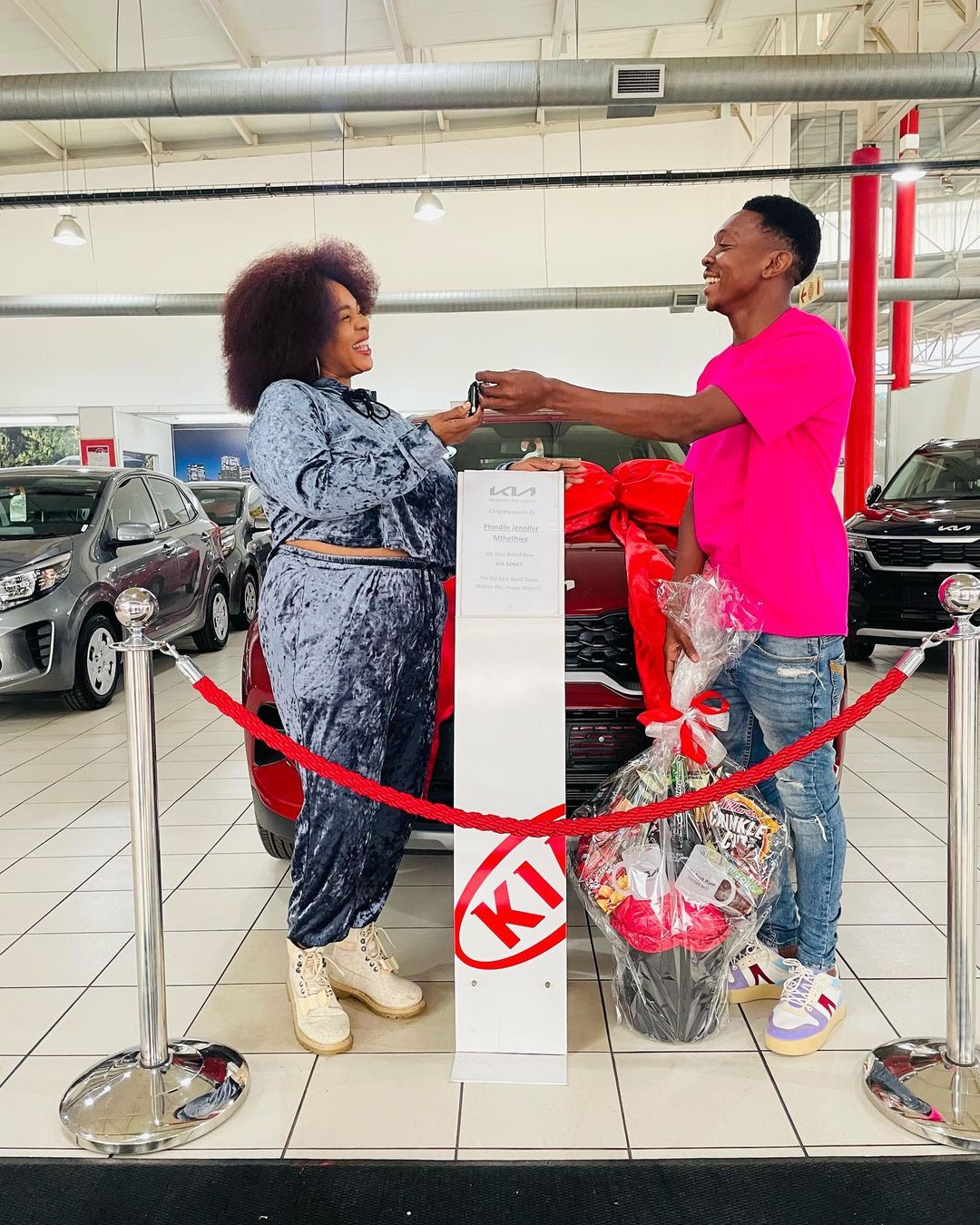 PICS: Bafana Mthethwa Buys His Sister a Brand-New Car! 