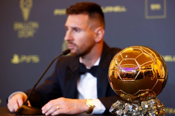 Lionel Messi Reacts to Winning The 2023 Ballon d’Or!
